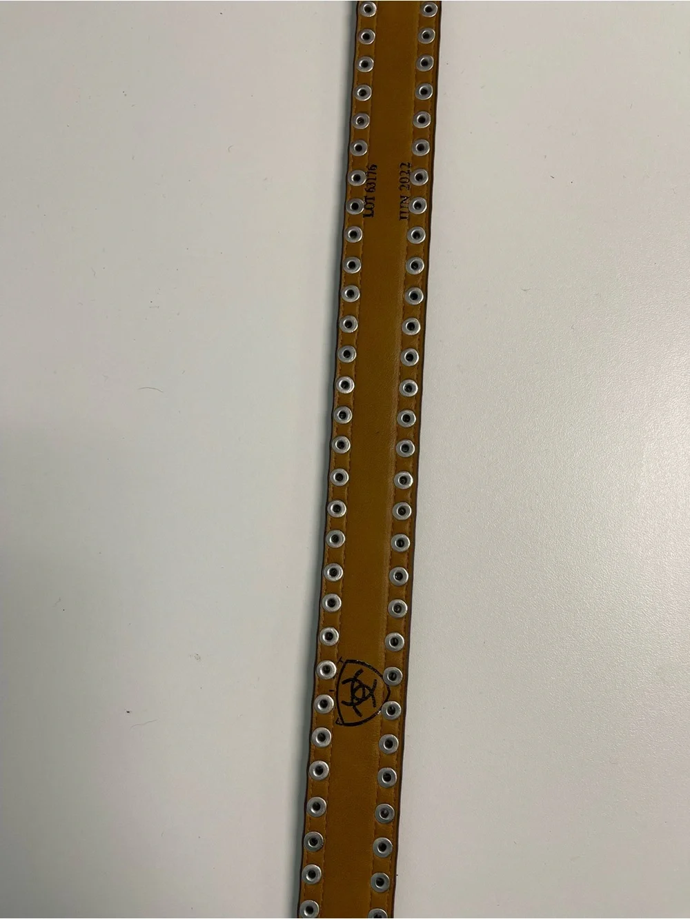 Ariat Kids Pink Studded Western-Style Belt with Decorative Silver Buckle
